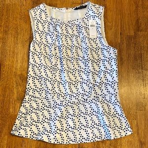 Banana Republic sleeveless top. Zipper back. Brand NWT.